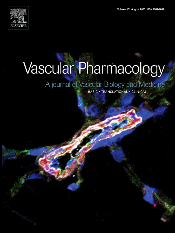 Paper accepted in Vascular Pharmacology! Congratulations!