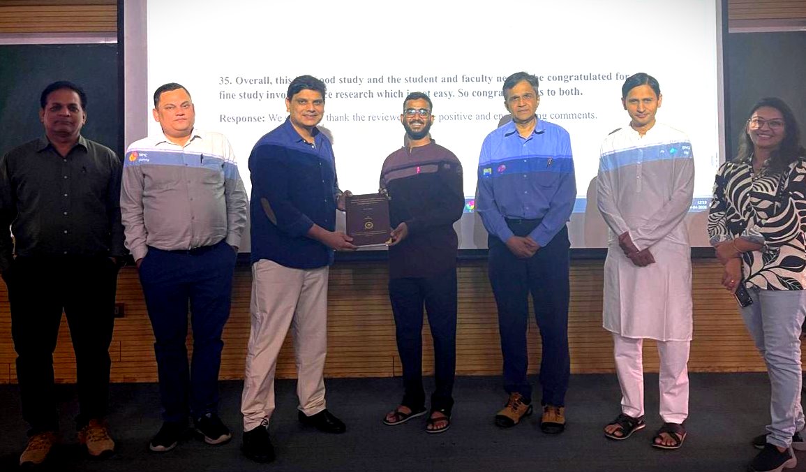 Mr. Rajat Atre has successfully defended his PhD thesis