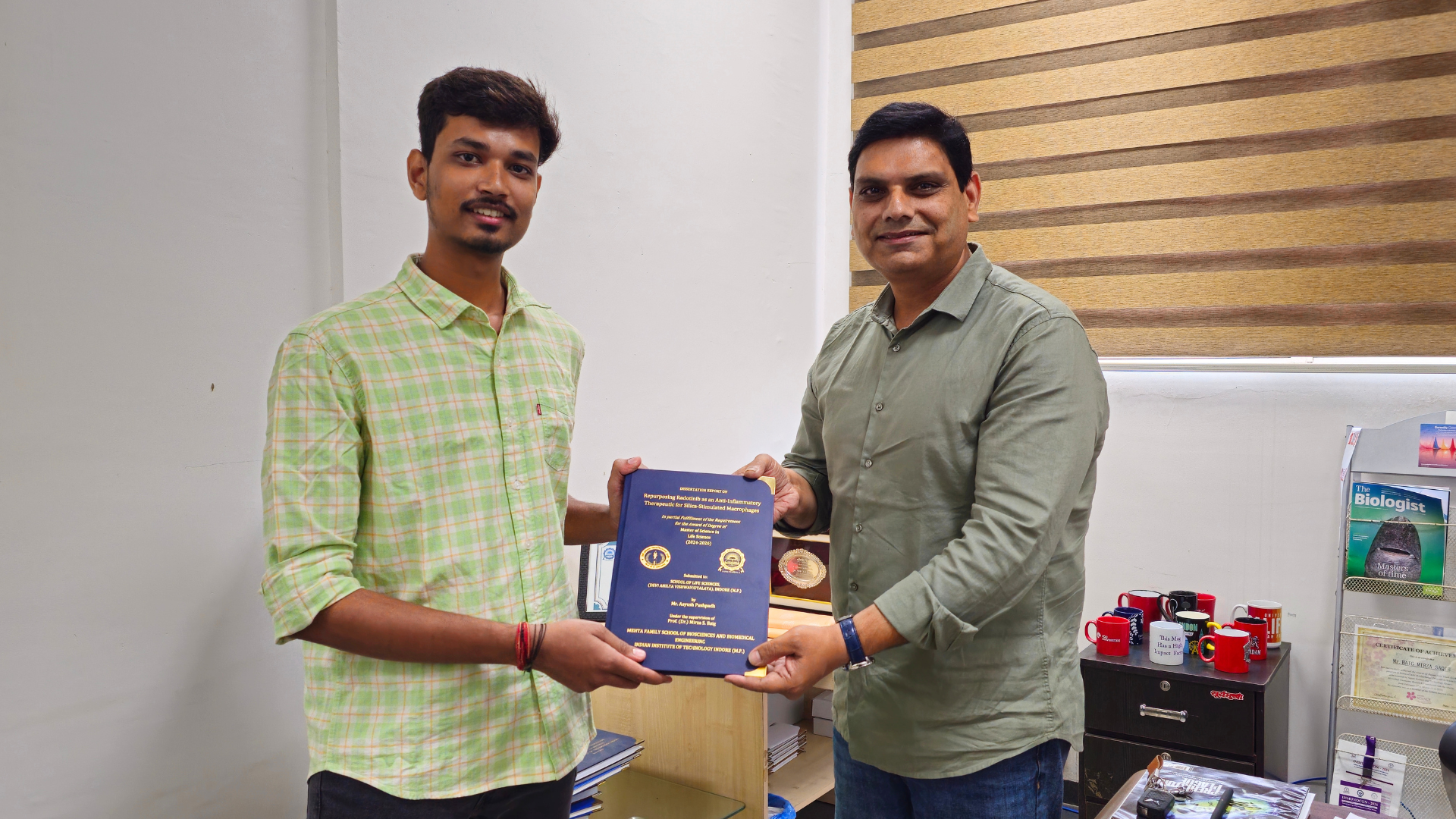 MSB Lab Celebrates Project Thesis Completion of Mr. Aayush