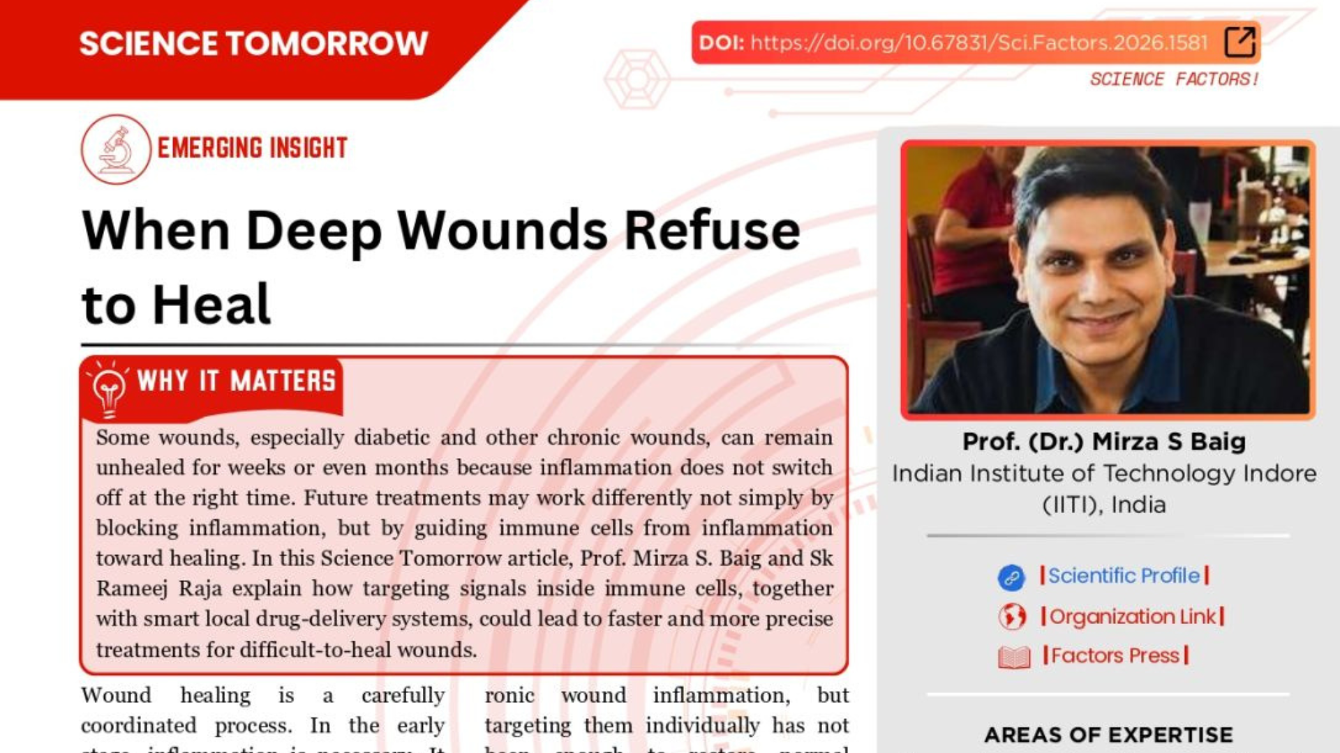 New Research Highlight Published in Science Tomorrow